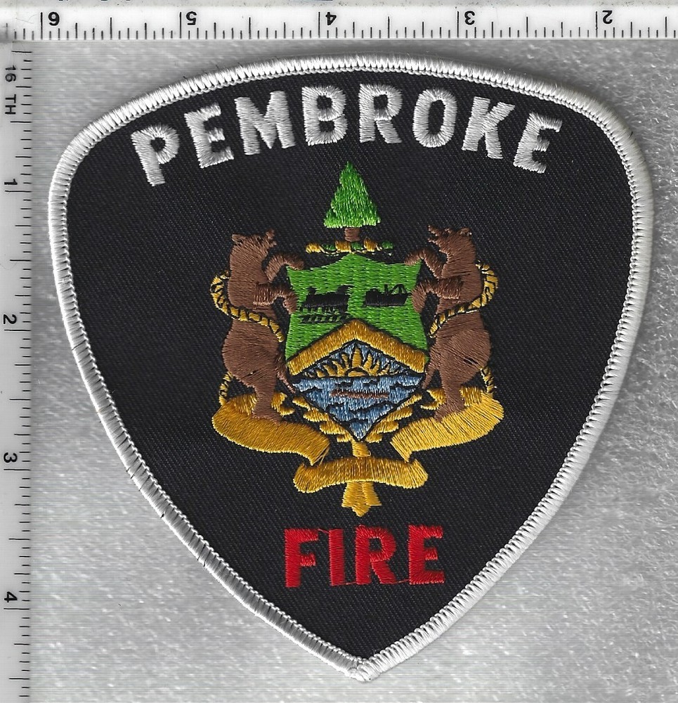Pembroke Fire Department  (Ontario, Canada)  White  Shoulder Patch