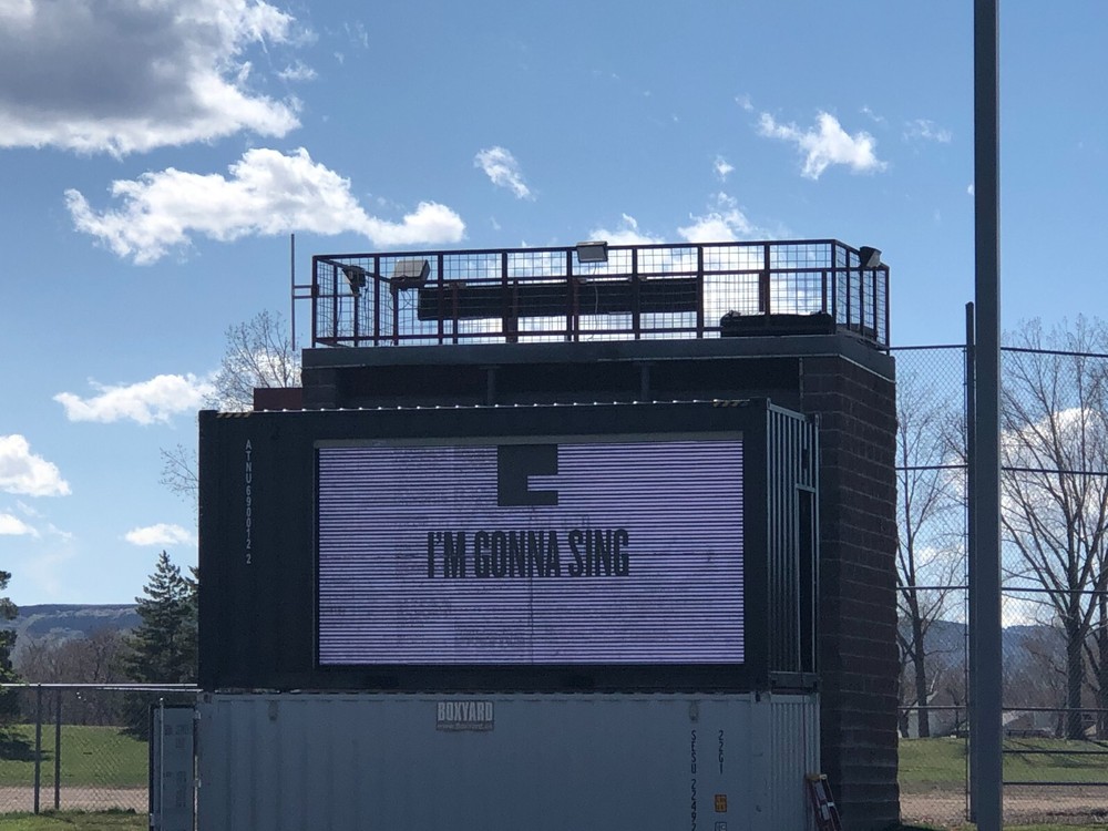 Video Screen Shipping Container