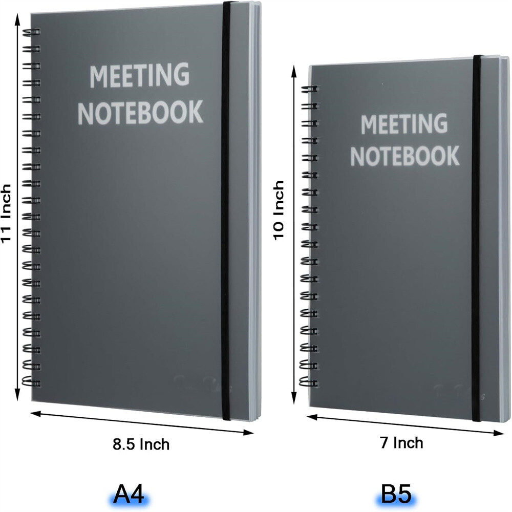 1 Pack B5 Professional Notebook Spiral Metting Notebook 7" X 10" 120 Sheets US