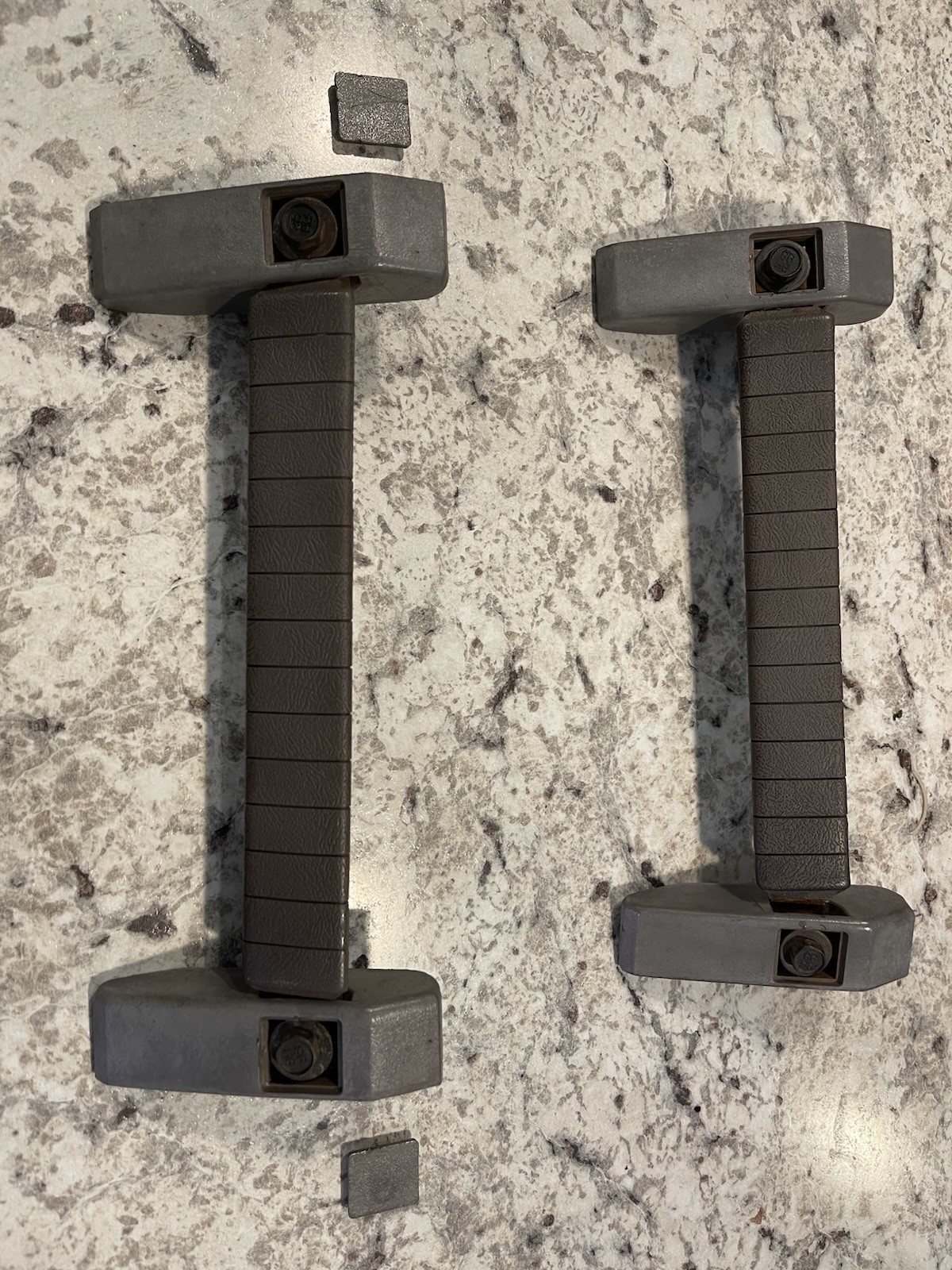 88-91 GM C/K 1500 Door Pull Strap Handle Set Tan Brown Nice!