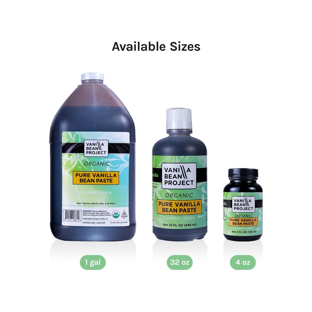 Organic Vanilla Bean Paste | Baking Necessity | Pure for 32 Ounce
