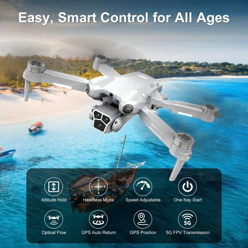 H10 drone, 8K camera intelligent obstacle avoidance, optical flow positioning pr