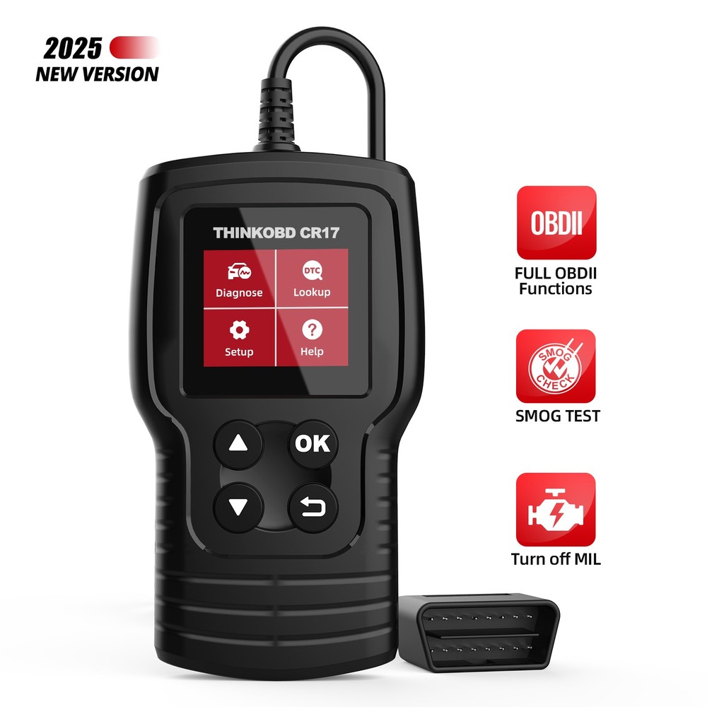 THINKOBD CR17 OBD2 Scanner OBD Code Reader Diagnostic Tool Check Engine Fault US