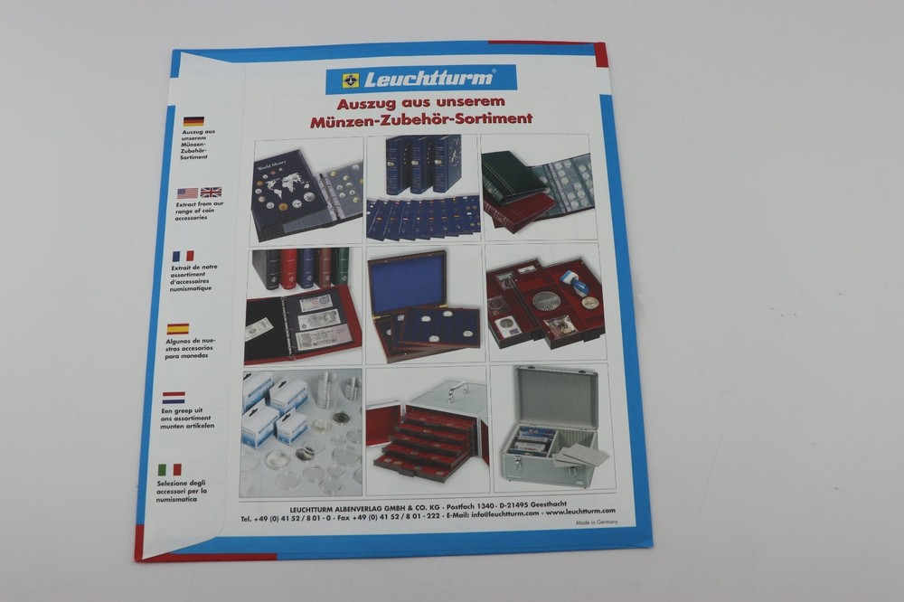 Leuchtturm supplement Liechtenstein N25SF/05 Nachtrag blatt leaves feuilles seal