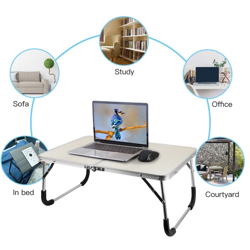 Foldable Laptop Table Bed Desk Lap Tray For Sofa Couch Floor Dormitory​