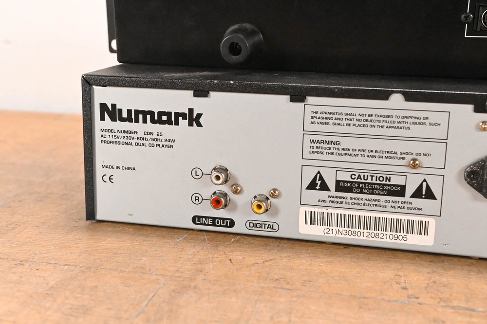 Numark CDN25 Professional Dual CD Player with Controller CG01T98