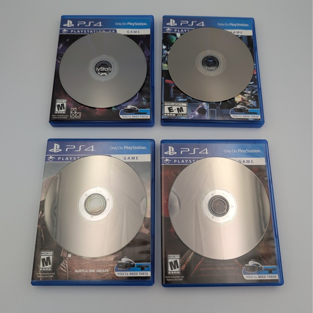 Sony PlayStation VR PSVR1 Bundle Aim Controller Move Camera PS4 Games Case Box