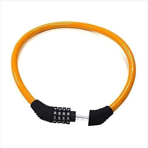 Durable 4-Digit Resettable Bike Lock - Lightweight, Scratch-Proof Security Cable