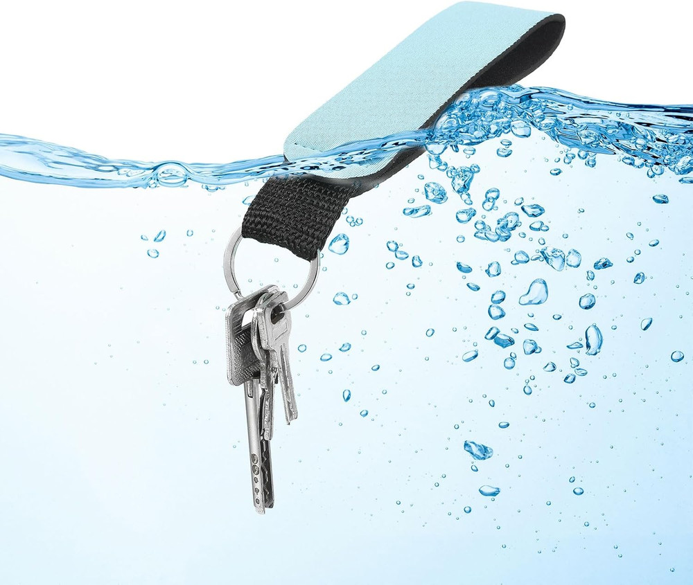 Floating Neoprene Keychain, Waterproof Buoyant Key Ring Sublimation Float Keycha
