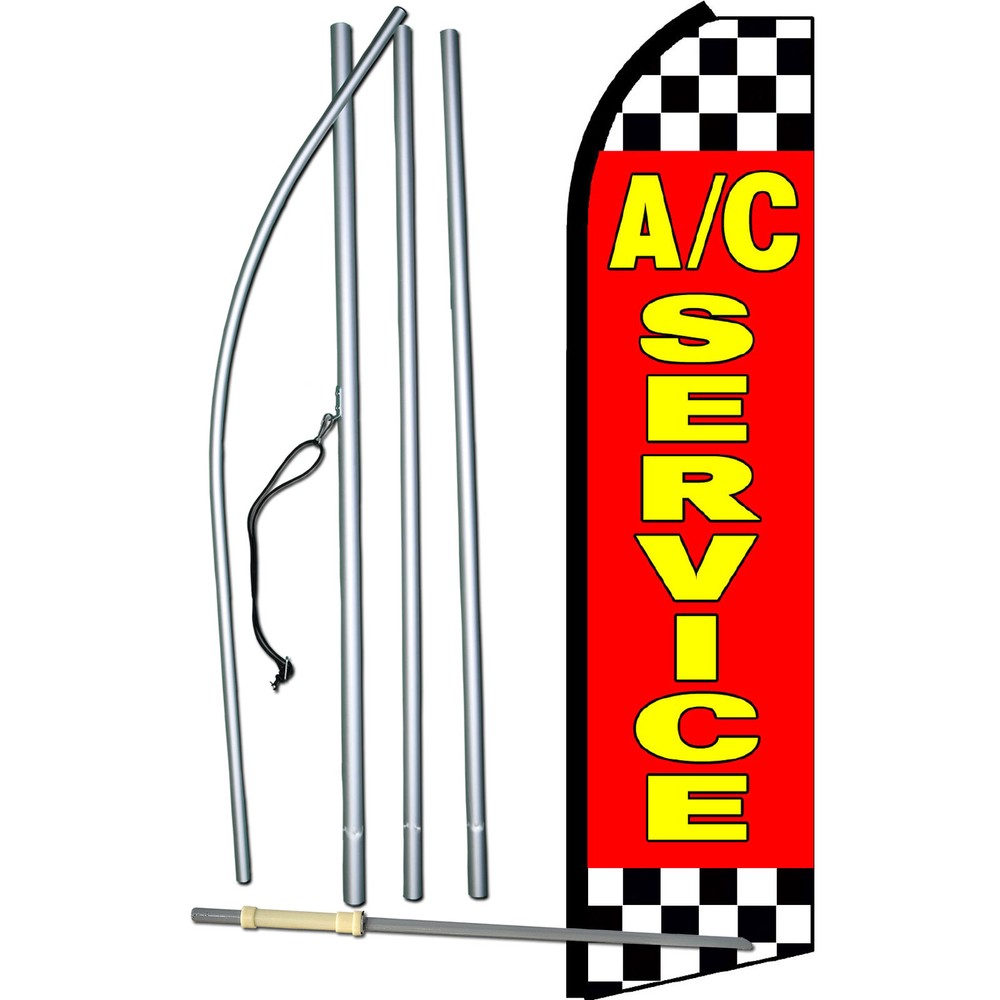 A/C Service Swooper Flag Kit