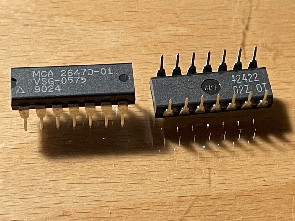 VSG-0575 - CUSTOM VTEK IC - VIDEO SYNC GENERATOR, DIP-14.