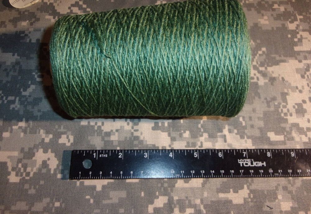 NEW RAYON CONSTRUCTION MASON STRING THREAD LINE BONDED TWINE PINE GREEN 1500 FT