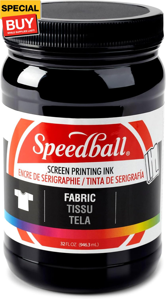 4600 Fabric Screen Printing Ink, 32 fl oz., Black