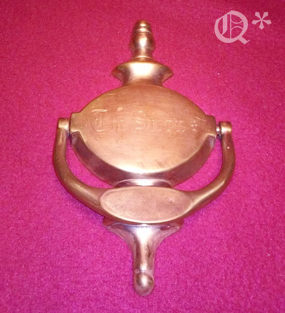 1960s Front Door Classic Knocker Solid Brass