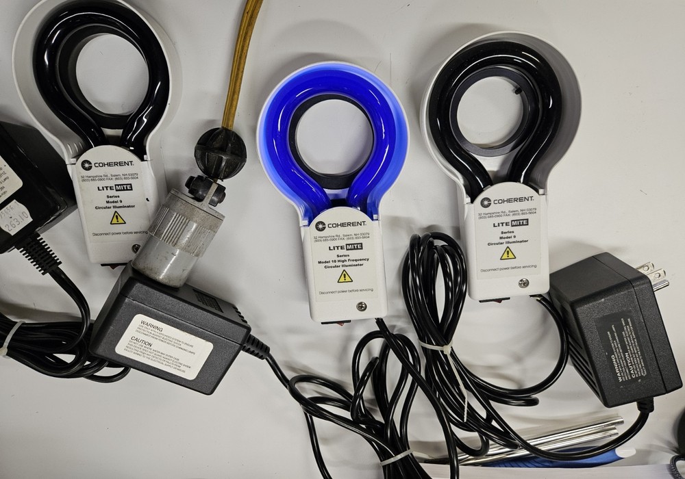 Coherent Lite Mite Model 9 Illuminator Ring w/blacklights / Coherent