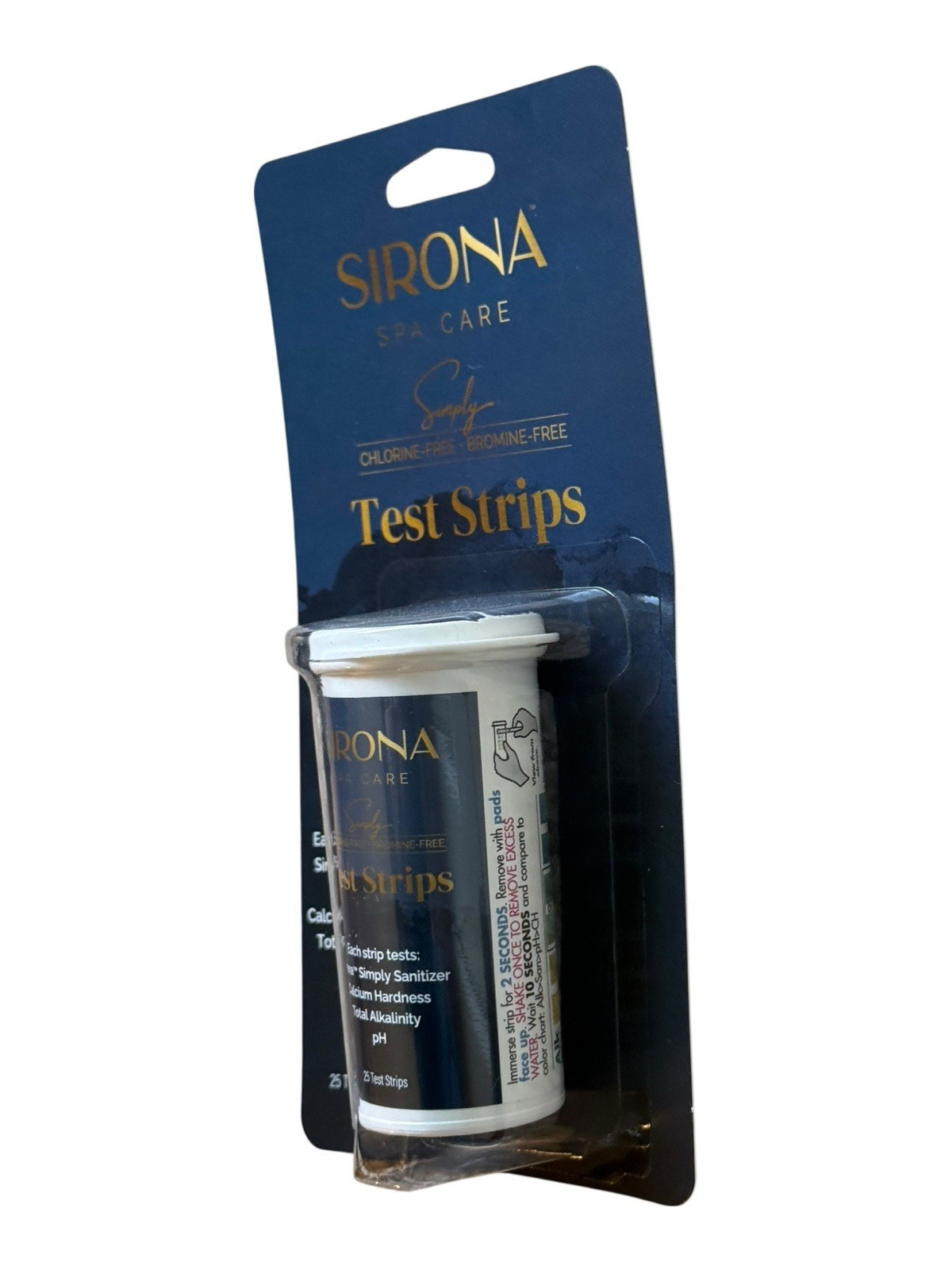 Sirona Simply Spa Care Test Strip, 25 Pool Testing Strips, 1 Dip Instant Results