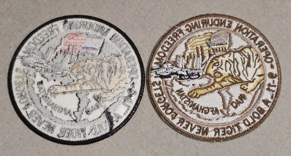 Two 391st Fighter Squadron Operation Enduring Freedom Patches