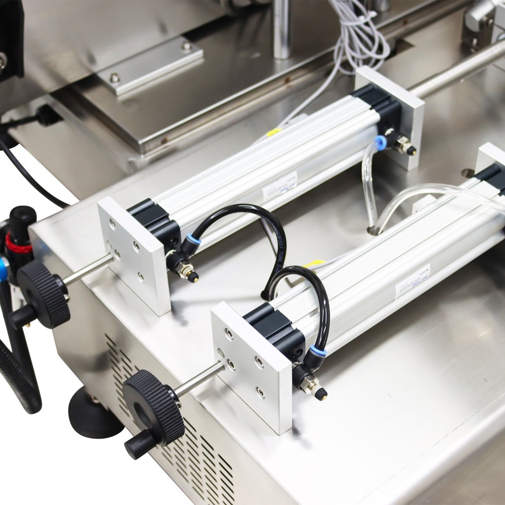 8mm Double Head Automatic Pneumatic Paste&Liquid Filling Machine 10-100ml