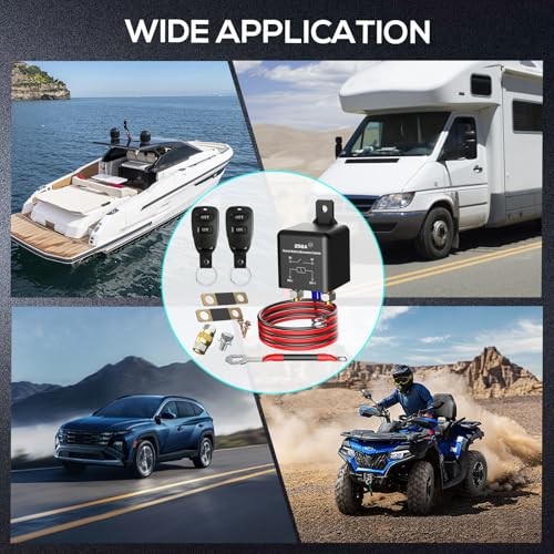 Side Post Remote Battery Disconnect Switch kit 12V Side remote switch kit 250a