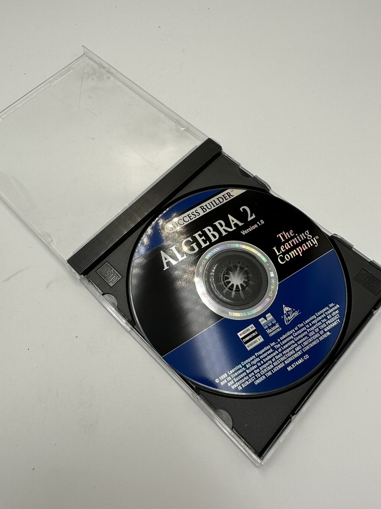 Vintage Success Builder Algebra 2 PC Cd Windows 95 & MacCollectable Software