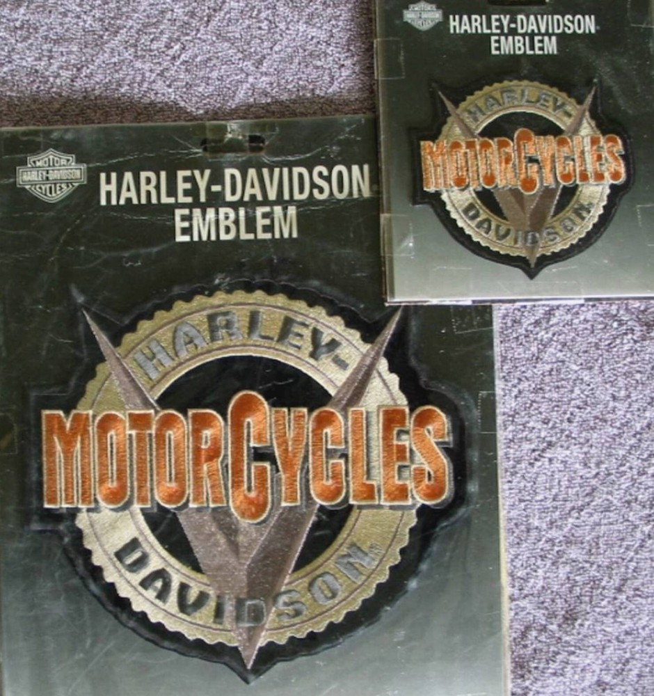 Harley Davidson V Gear Large & Small Emblem / Patch
