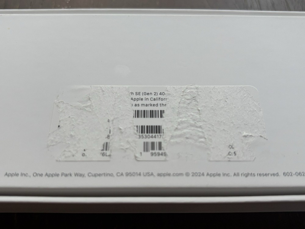 EMPTY Box for Apple Watch SE (2nd Generation) – EMPTY BOX - Excellent Condition