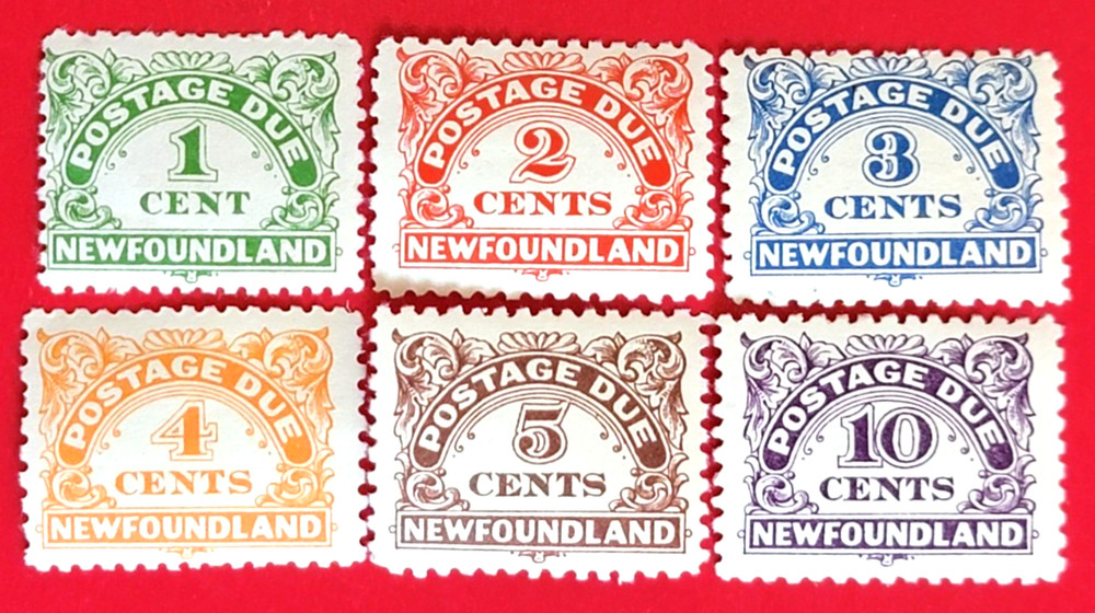 Canada Newfoundland J1-J6  Postage Due - MH