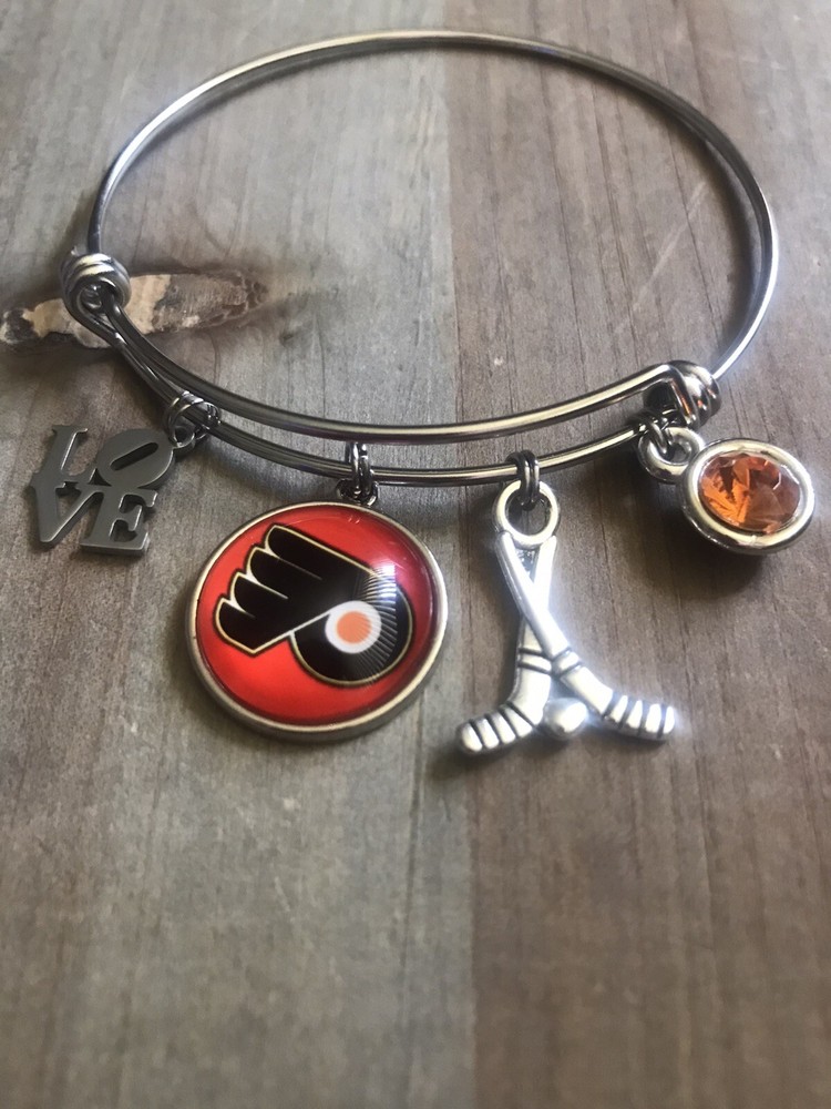 Philadelphia Flyers Bangle Charm Bracelet