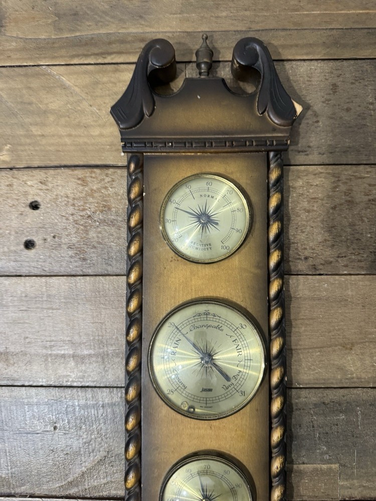 Vintage Jason Wall Weather Station Barometer
