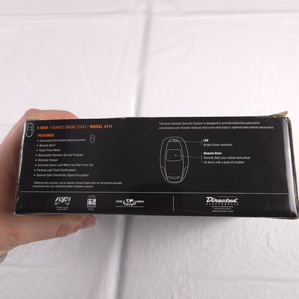 Avital Model 4111 One Way Remote Engine Start System OPEN BOX New