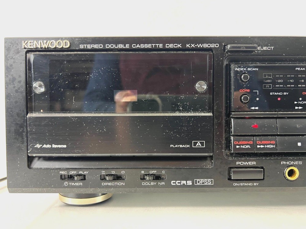 Kenwood KX-W6020 4 Head Dual Cassette Dolby NR Processor Deck | FF Does Not Work