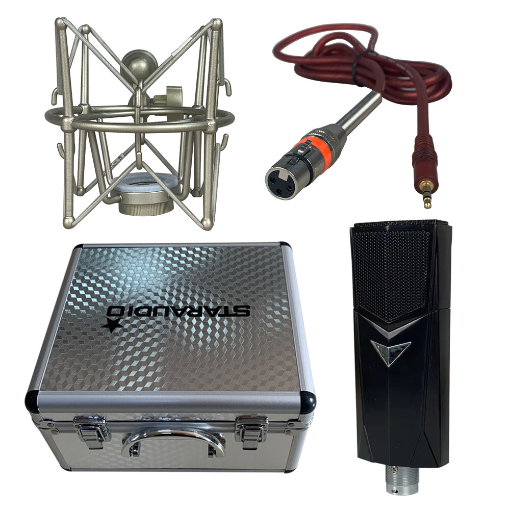 Studio Cardioid Microphone Condenser Microphone Kit For Recording Broadcasting