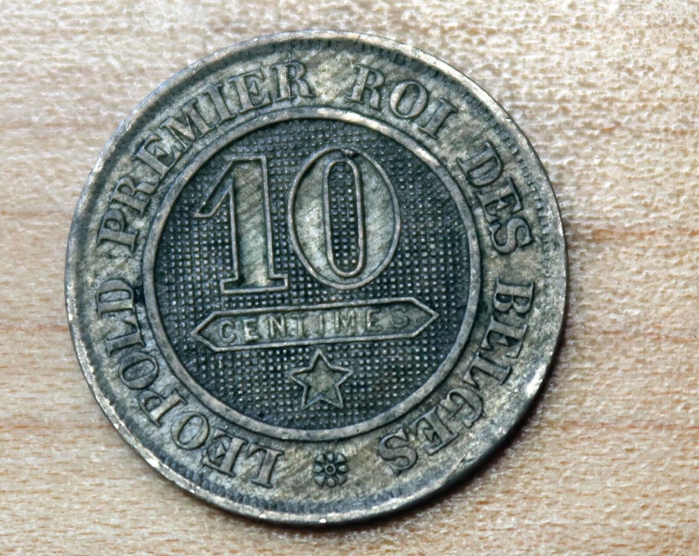 1863 Belgium 10 Centimes Leopold I