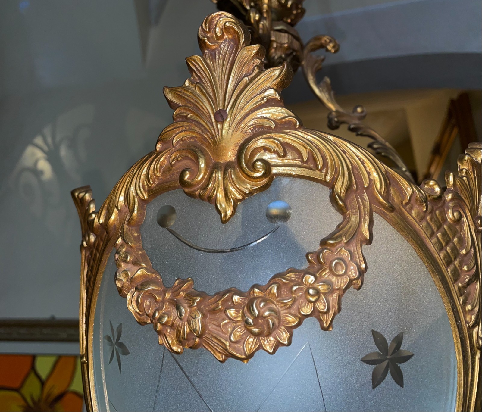 Bronze and Crystal French Chandelier