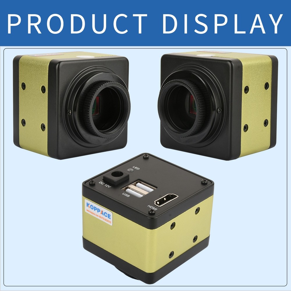 KOPPACE HD Measuring Microscope Industrial Camera 2 Million Pixels HDMI Output