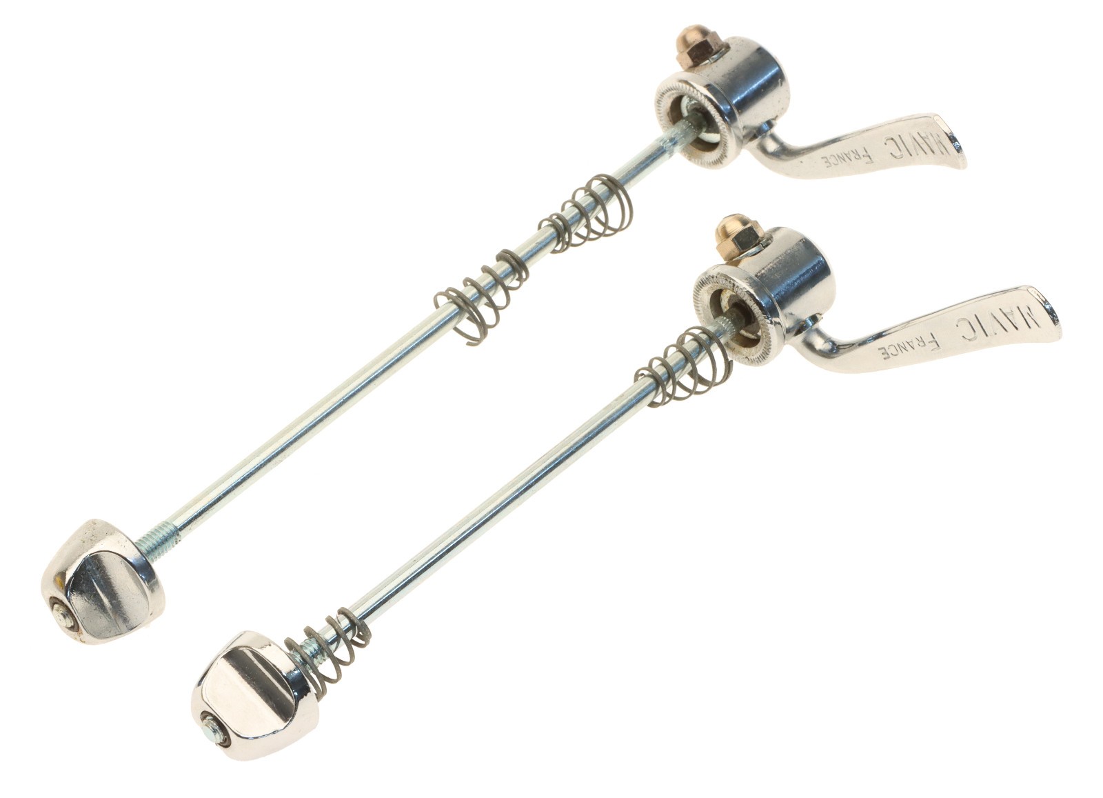 Mavic 501 Hubset Pair 28h English Freewheel Quick Release 130mm Silver NOS NIB