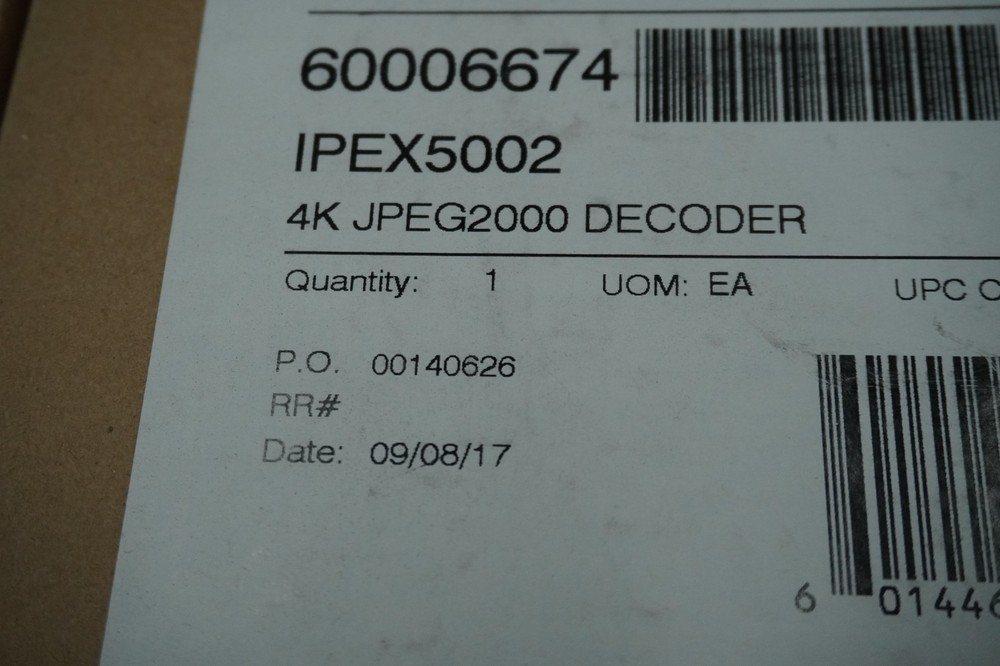 Liberty AV IPEX5002 JPEG2000 Streaming Decoder *New In-Box*