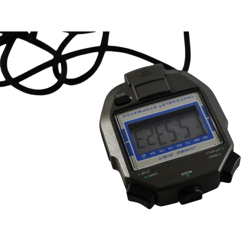 Traceable Jumbo Digit Stopwatch Water Resistant ABS Plastic Timer