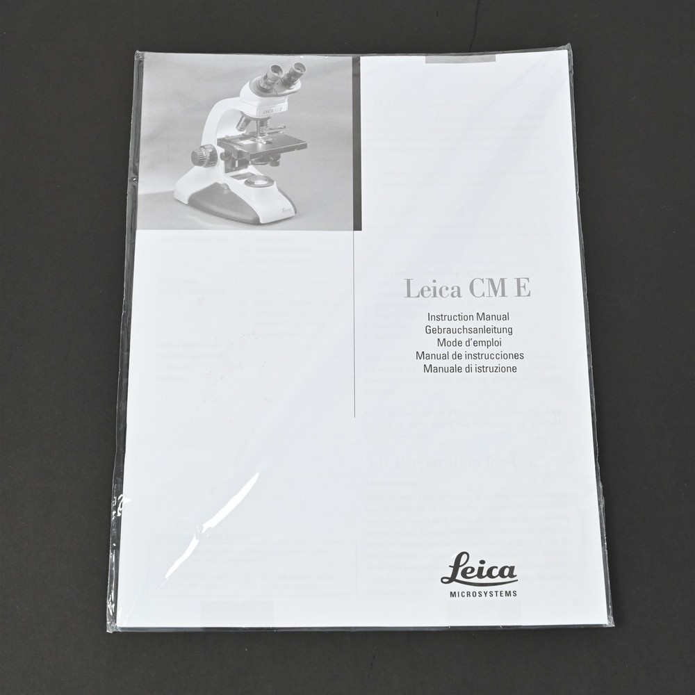 Leica CM E Microscope Instruction Manual - OEM