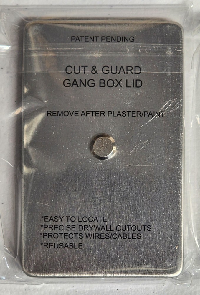 Drywall Electrical Outlet Cutout Tool Lid-10 Pack gang Box