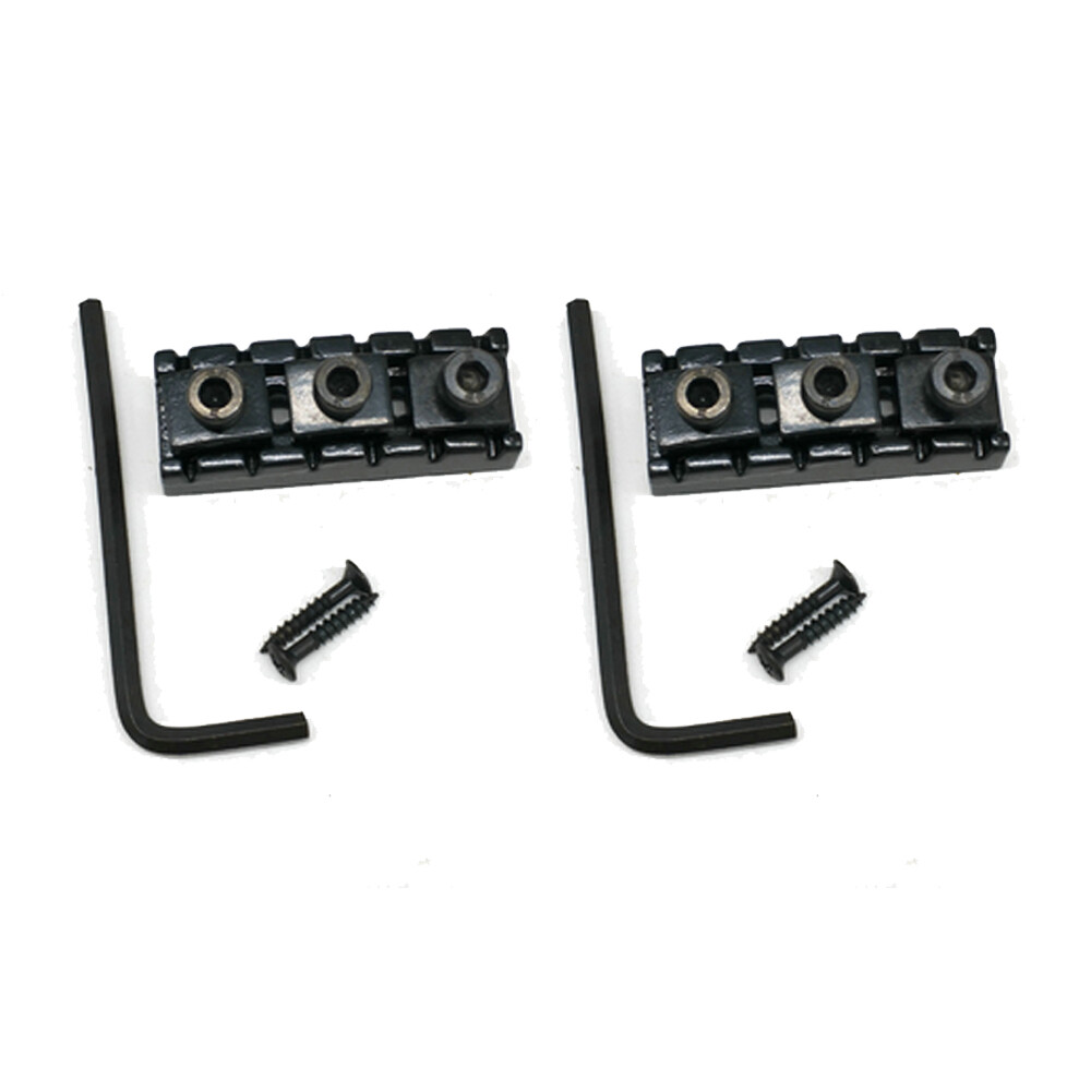 2Sets Guitar Locking Nut 42mm / 43mm String Lock for Floyd Rose Tremolo Bridge