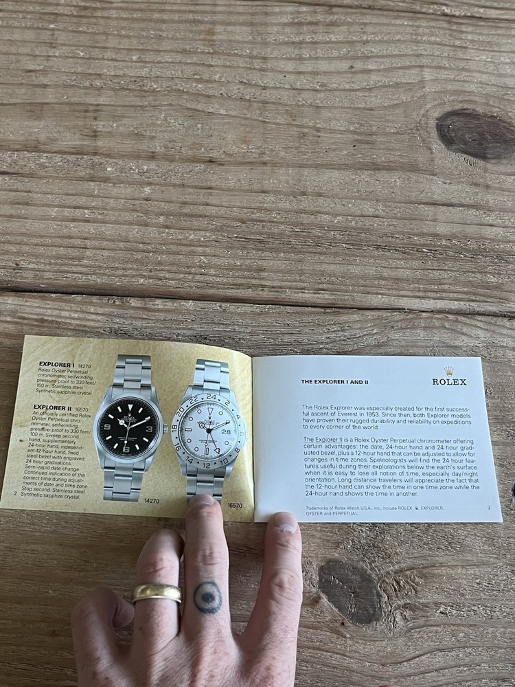 1998 Rolex Explorer Booklet 597.96 (031)