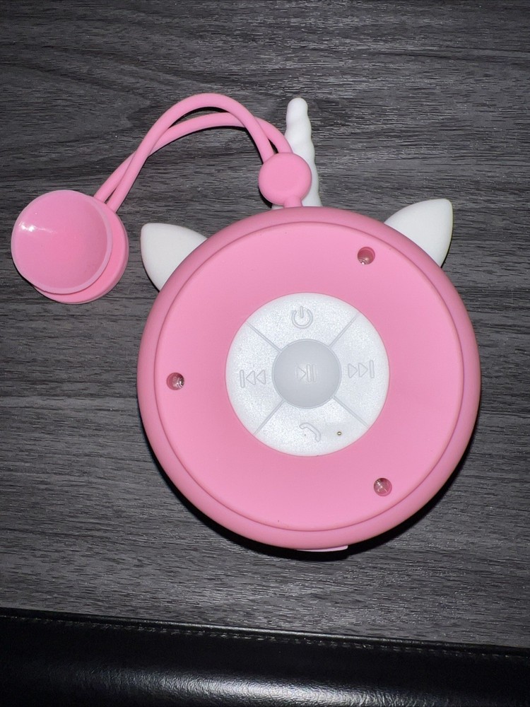 Pink Unicorn Bluetooth Speaker With Suction Cup - Tested