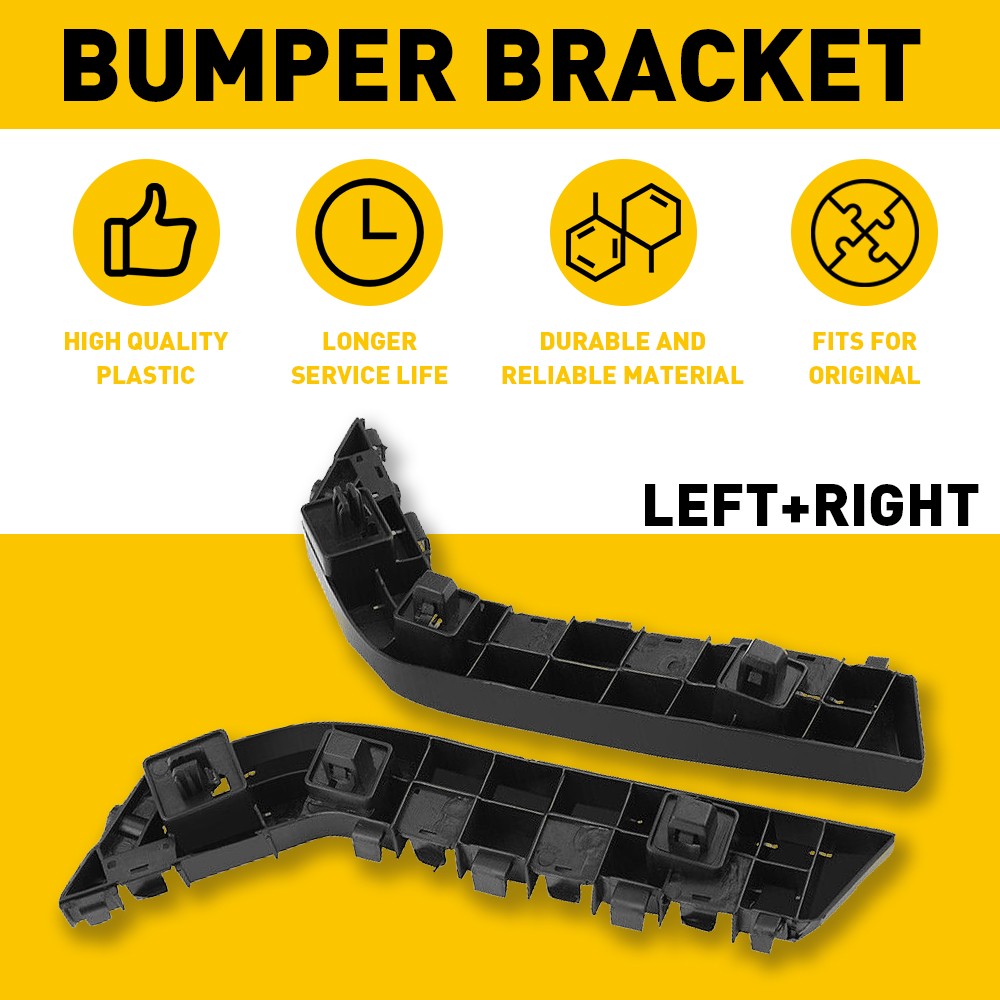 Pair Front Bumper Retainer Bracket for Honda 2016-2021 Civic Left Right Side EOA
