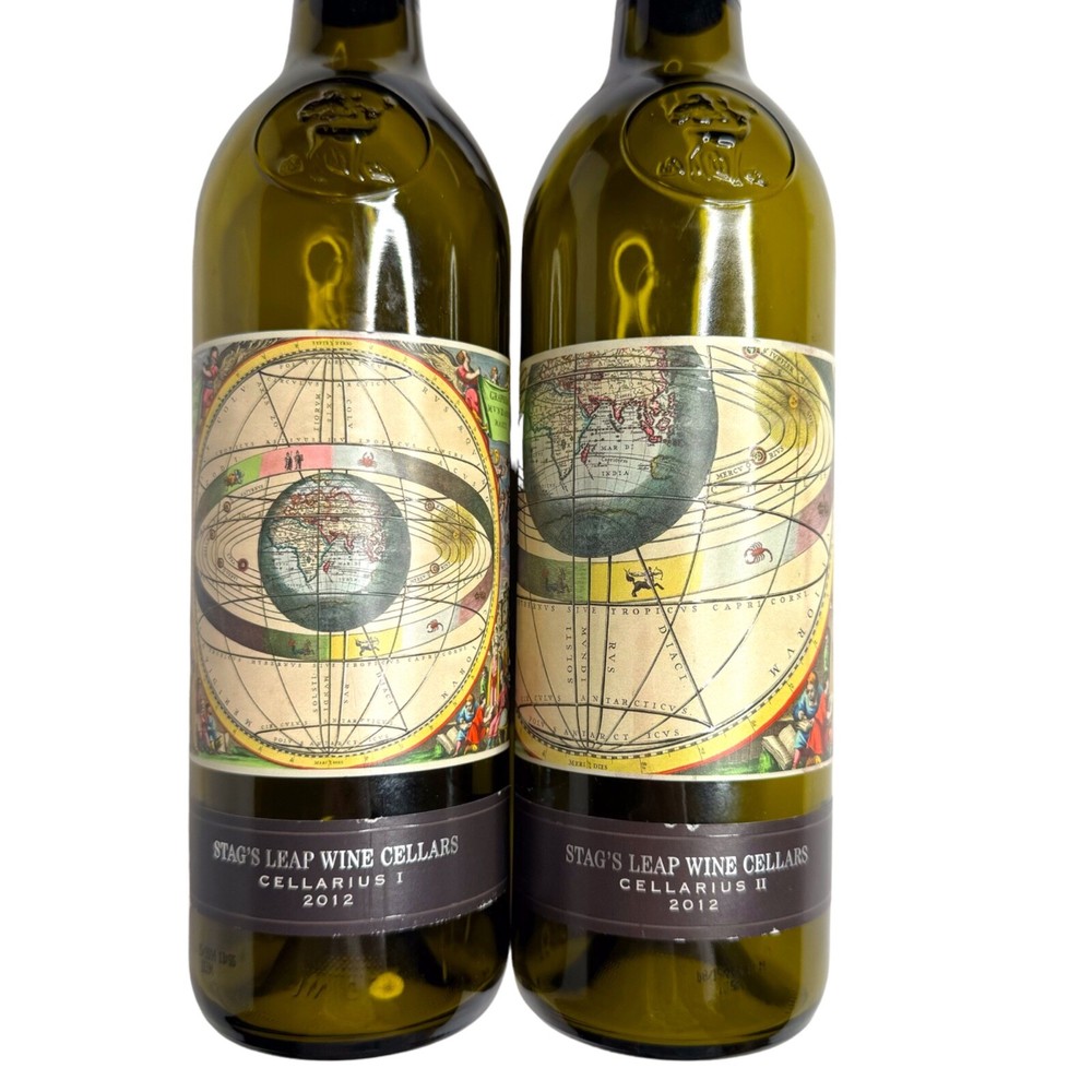 EMPTY Stag’s Leap Wine Cellars Cellarius I and II Bottles 2012 Elevation Series