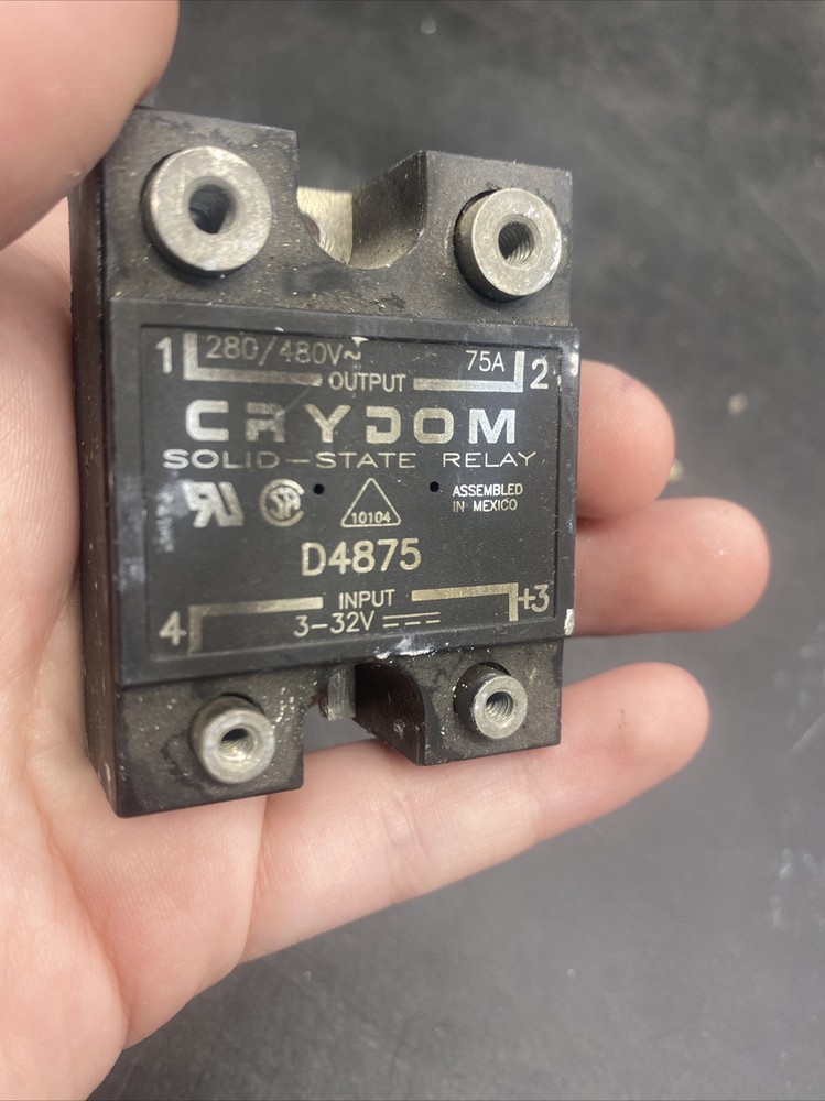 Crydom D4875 Solid State Relay. Free Shipping!!!! Pre Owned!!!!