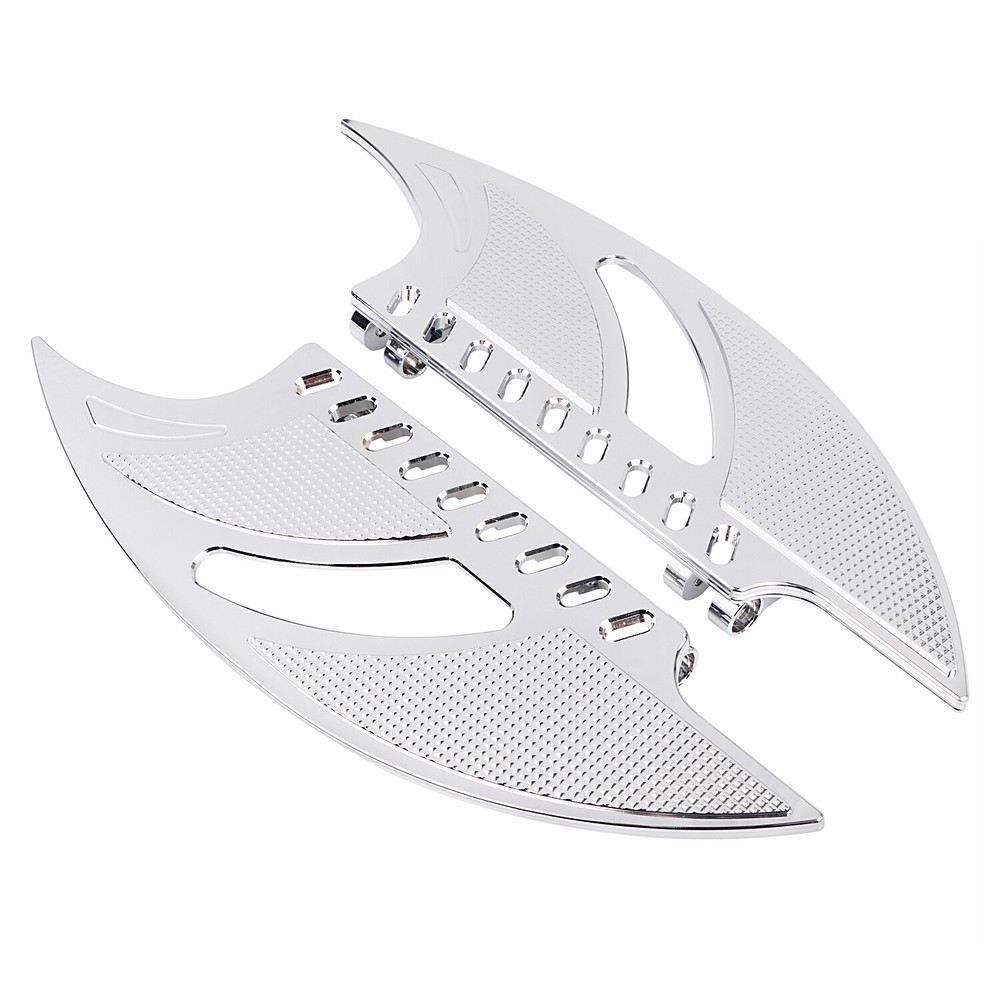 Chrome Front Driver Stretched Floorboard For Harley Road King FXSTD Softail FXST