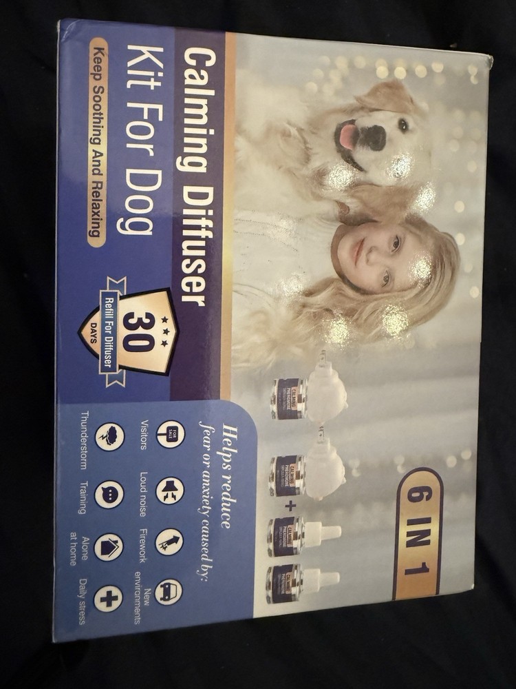 Calming Diffuser Kit for Dog. 6 in 1 Kit Appeasing Pheromone Diffuser. New.