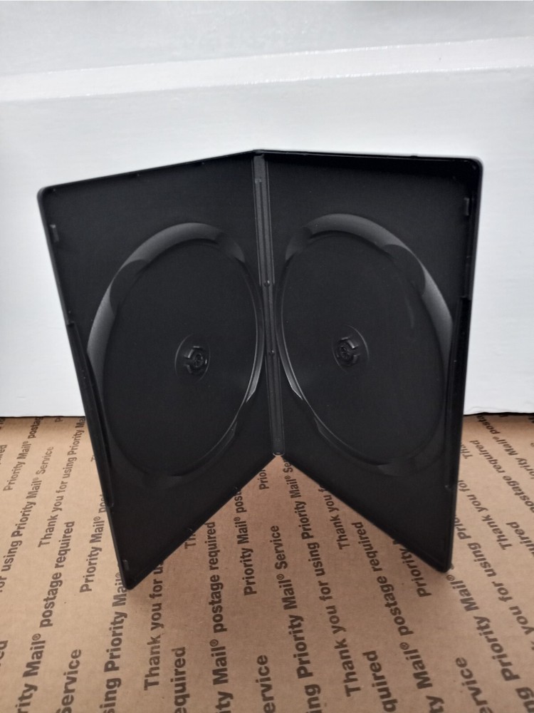 3 Empty DVD Cases - Replacement for Single or Double mixed new or used