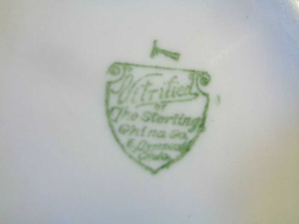 Sterling 5 3/8" Pitcher, Black & Brown Ring Pattern, E. Liverpool (Used/EUC)